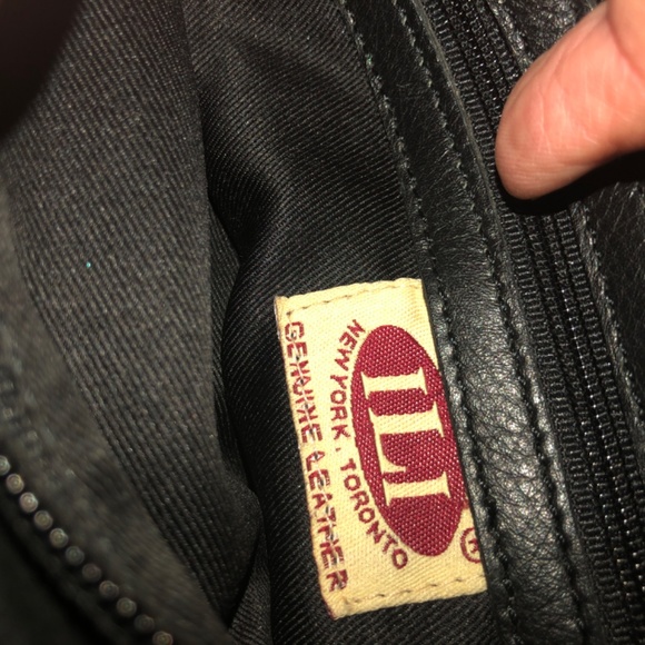 Vintage Buttery Soft Leather Red and Black Handbag - Picture 3 of 5